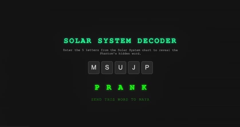 Message Decoder Puzzle